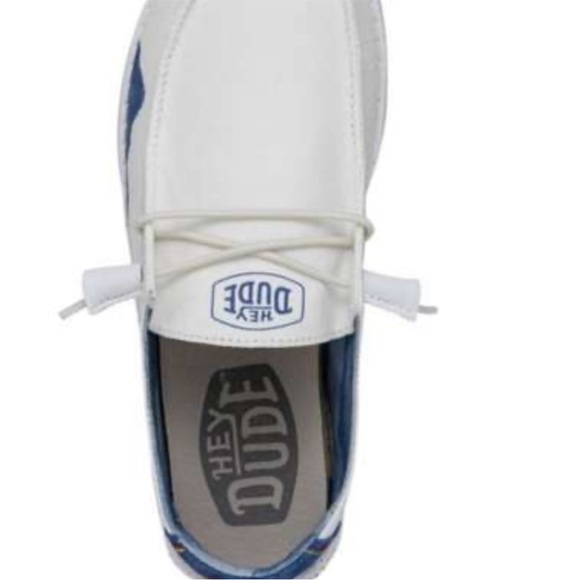 HEYDUDE Wally EXCLUSIVE Colorado Mountain ShoeS White/Blue Kid 6 /Women’s 7 NWOB - Picture 6 of 8